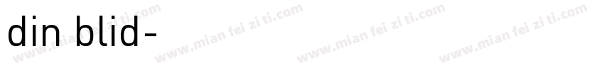 din blid字体转换